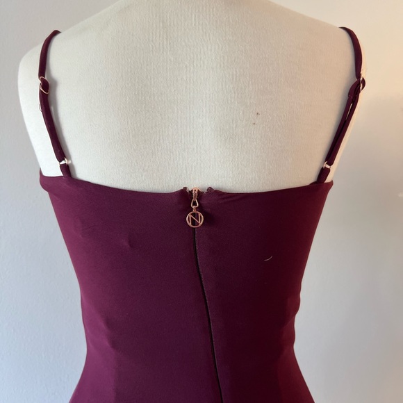 Nookie Maroon Spaghetti Strap Dress - Picture 3 of 5
